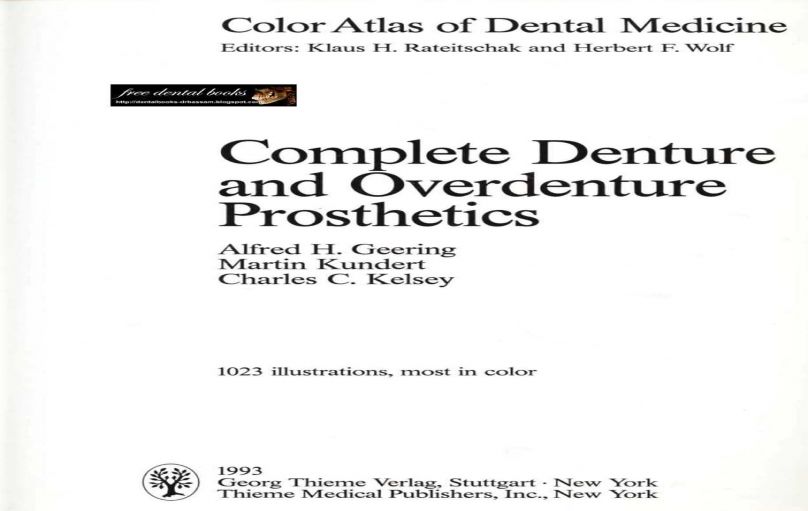 Color Atlas of Dental Medicine Complete Denture and Overdenture Prosthetics 1993-download