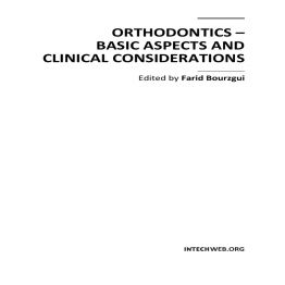 Orthodontics - Basic Aspects and Clinical Considerations(2012)